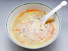 千切り野菜の中華スープ